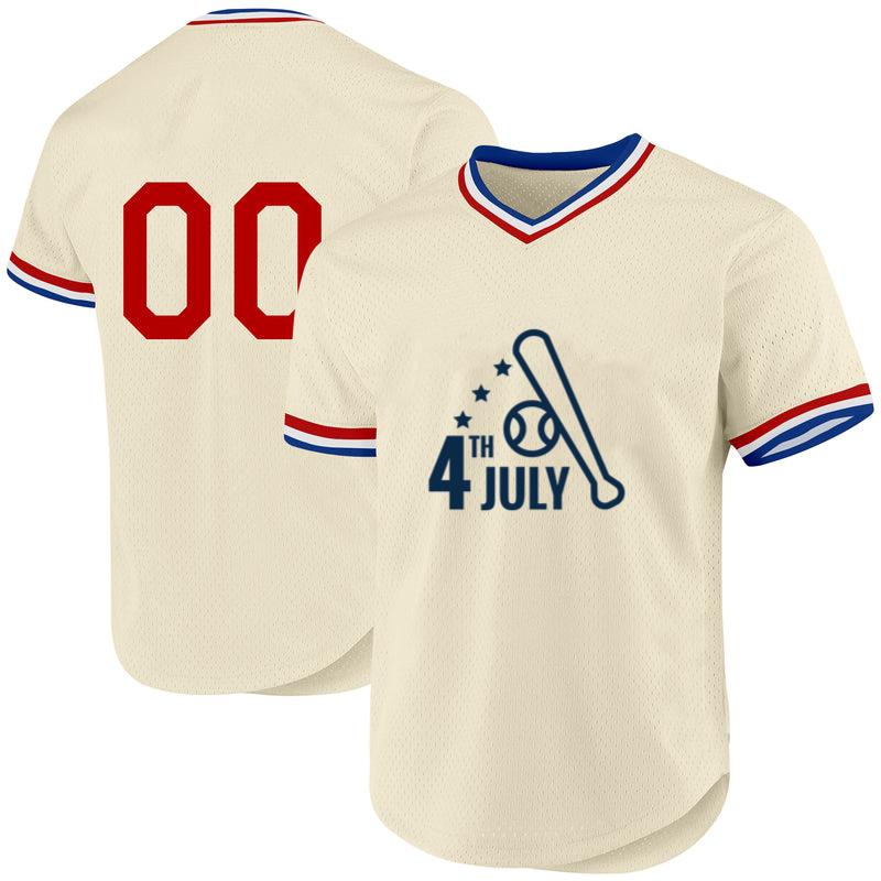 4th July Baseball Bat Flat Baseball Jersey