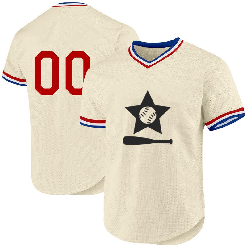 Baseball Bat Star Logo Baseball Jersey