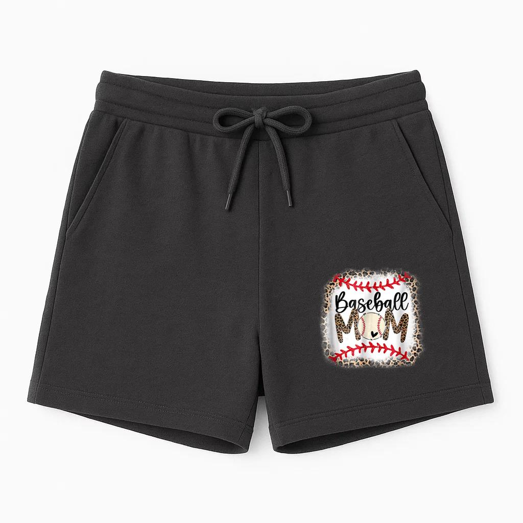 Baseball Mom Leopard Softball Short