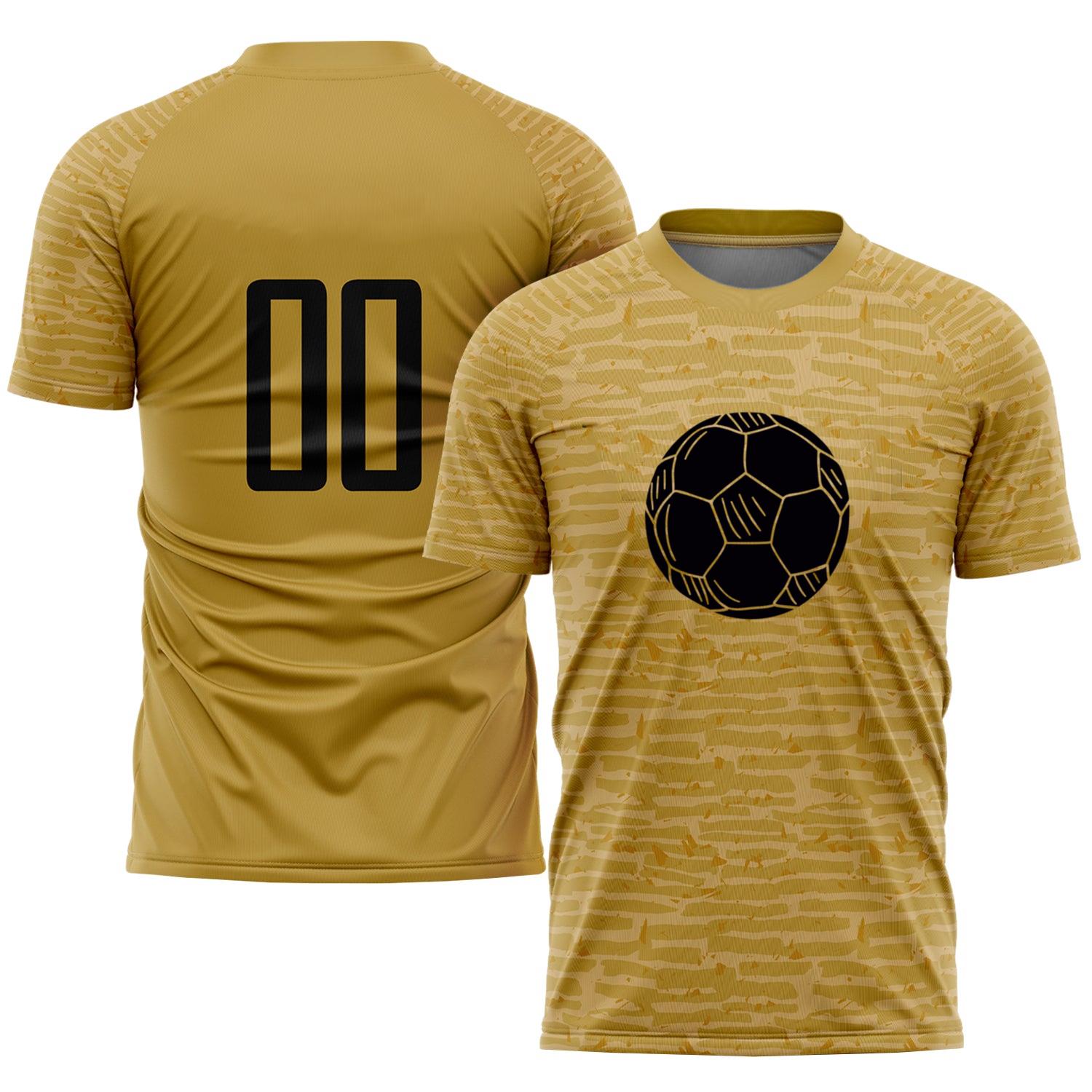 Soccer Ball Hand Drawn Symbol Black Soccer Jersey