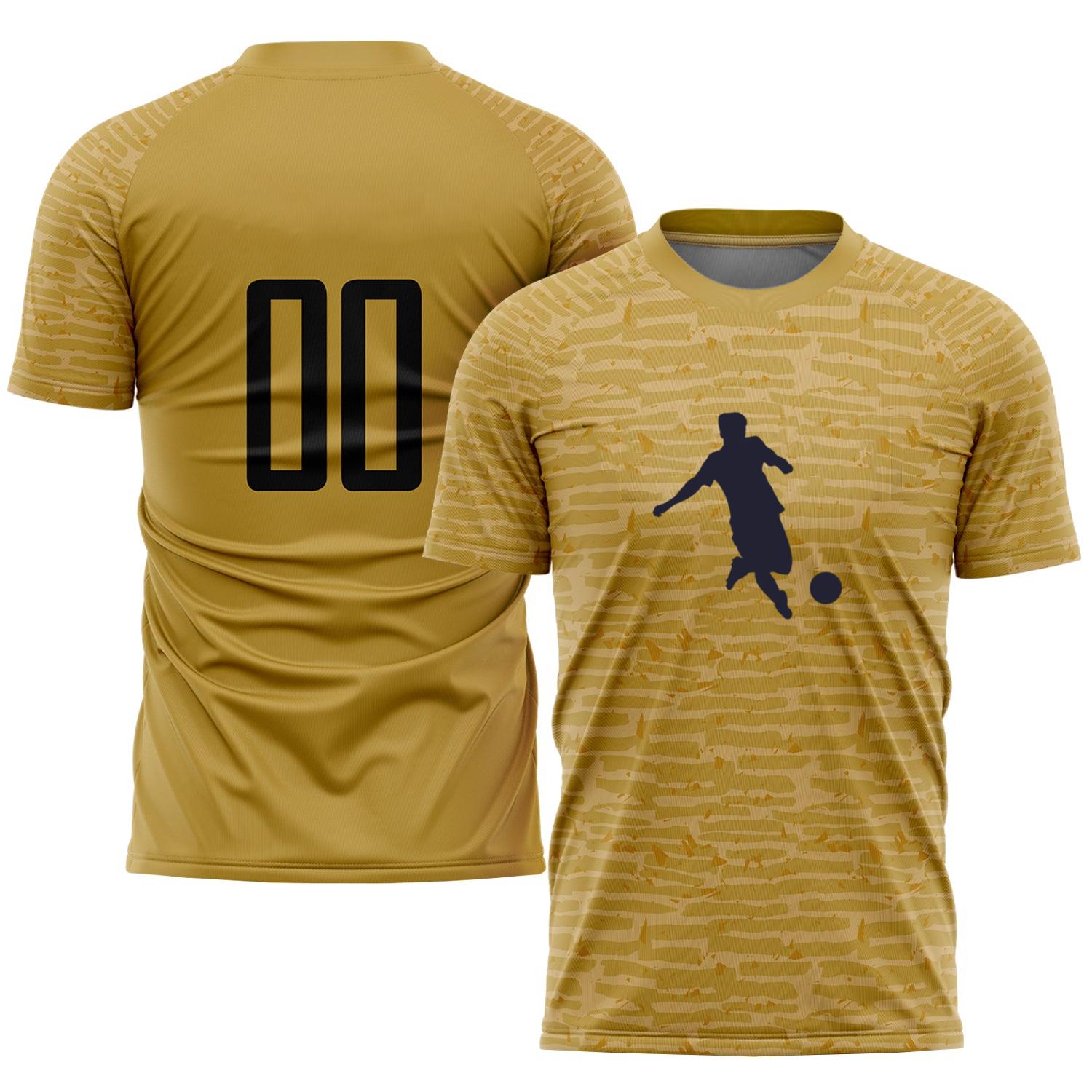 Soccer Ball Kicking Silhouette Soccer Jersey