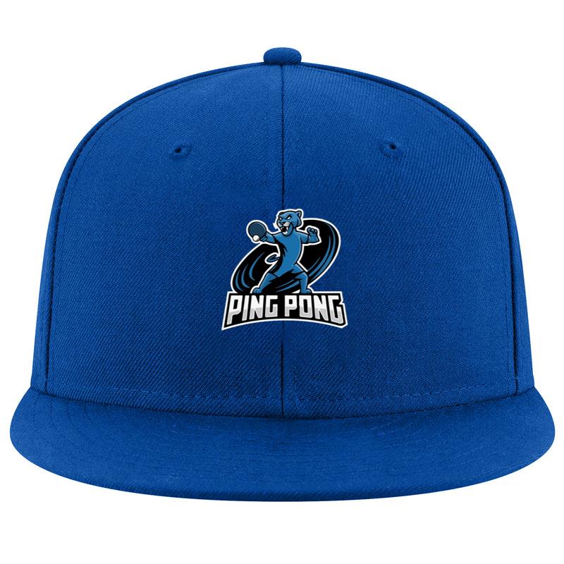 Table Tennis Player Energetic Cartoon Style Cap