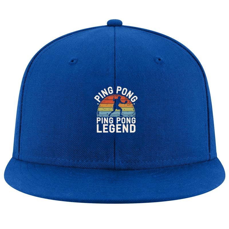 Table Tennis Player Energetic Minimal Art Cap