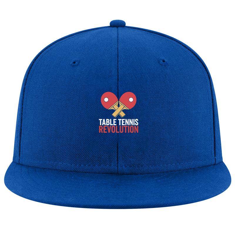 Table Tennis Player Happy Flat Design Cap