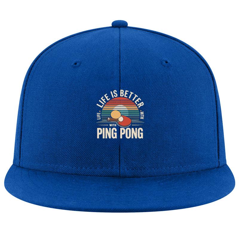 Table Tennis Player Happy Vector Style Cap