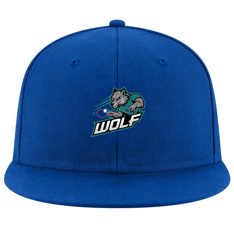 Table Tennis Wolf Confident Flat Design Cap